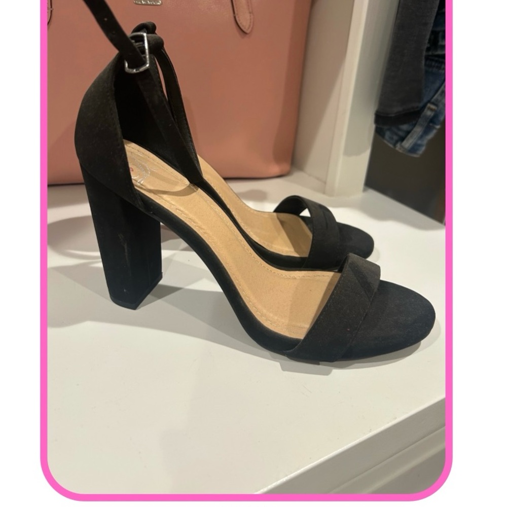 a new day Black Block Heel Sandals